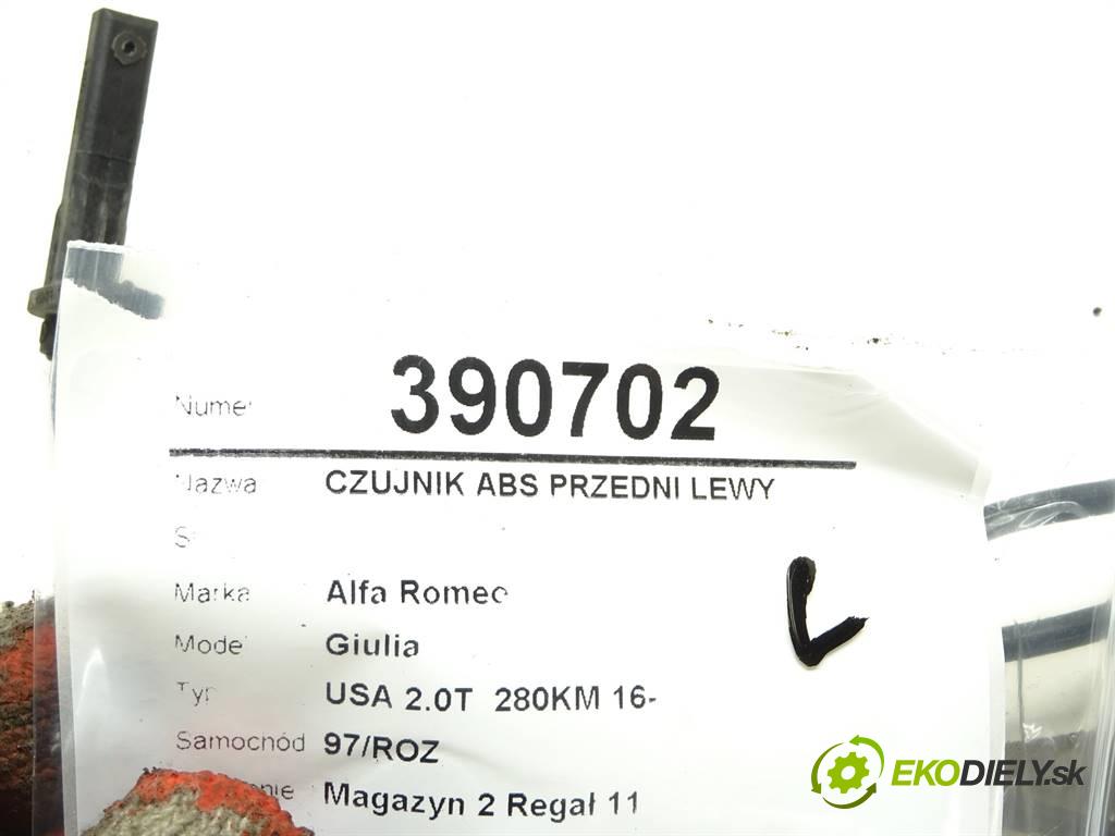 Alfa Romeo Giulia  2017 206 kW USA 2.0T  280KM 16- 2000 Snímač ABS predný ľavy 505480120 (Snímače ABS)