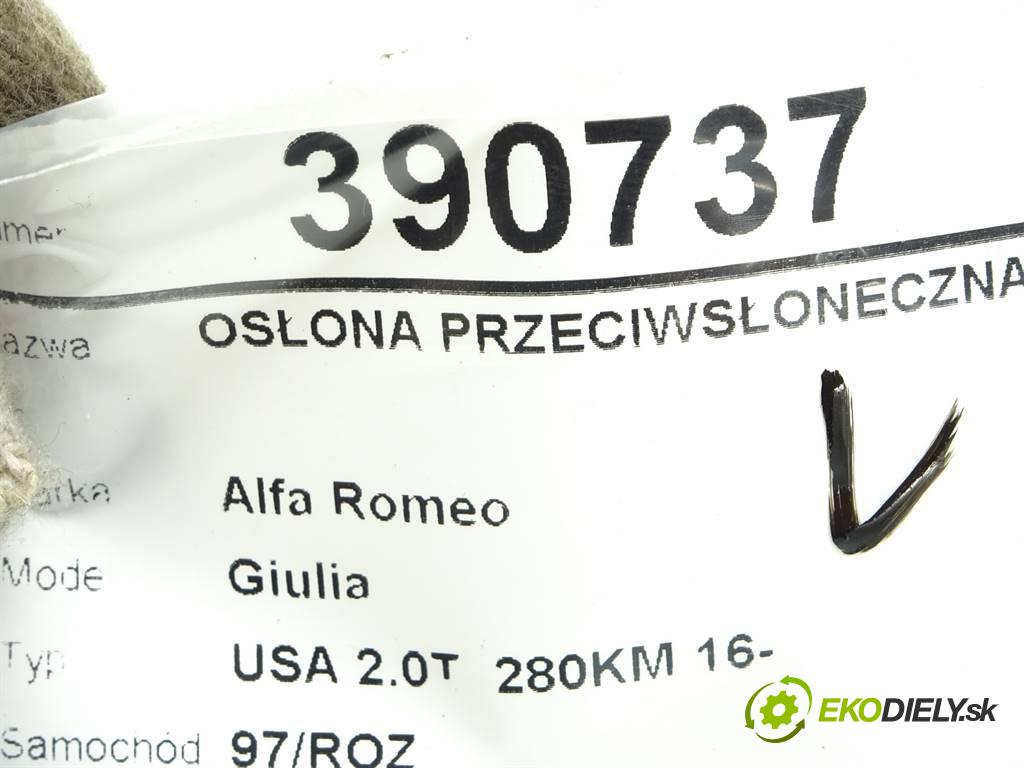 Alfa Romeo Giulia  2017 206 kW USA 2.0T  280KM 16- 2000 Clona slnečná pravá  (Ostatné)