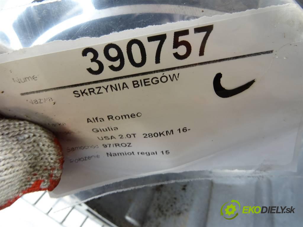 Alfa Romeo Giulia  2017 206 kW USA 2.0T  280KM 16- 2000 Prevodovka 1101014190 (Prevodovky)