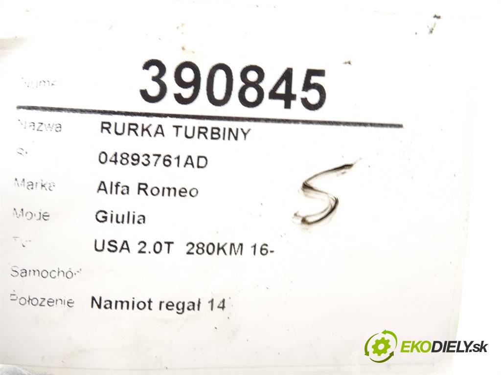 Alfa Romeo Giulia    USA 2.0T  280KM 16-  rúrka turba 04893761AD (Hadice)
