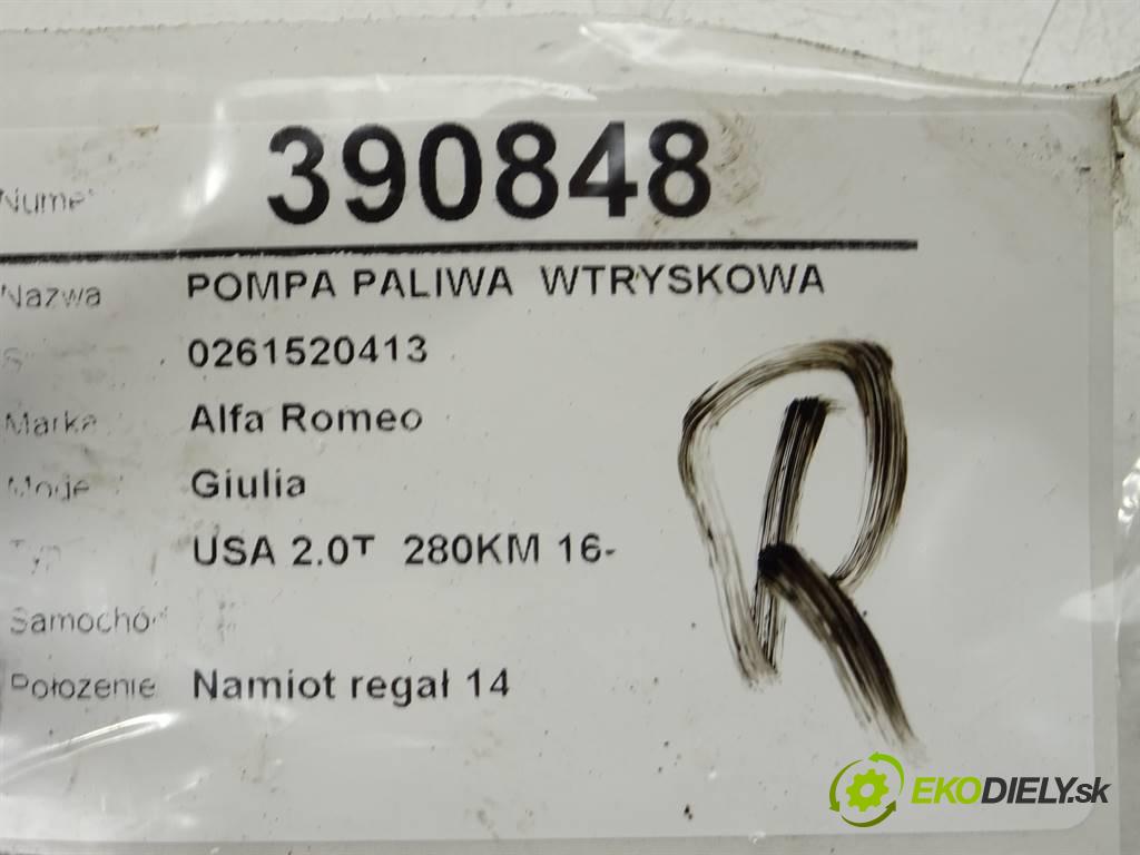 Alfa Romeo Giulia    USA 2.0T  280KM 16-  pumpa paliva vstřikovací 0261520413 50050785
