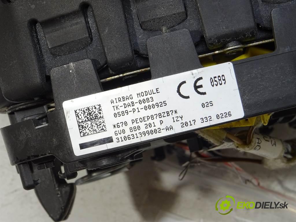 Skoda Fabia III    KOMBI 5D 1.0MPI 75KM 14-18  AirBag volantu 6V0880201P (Airbagy)