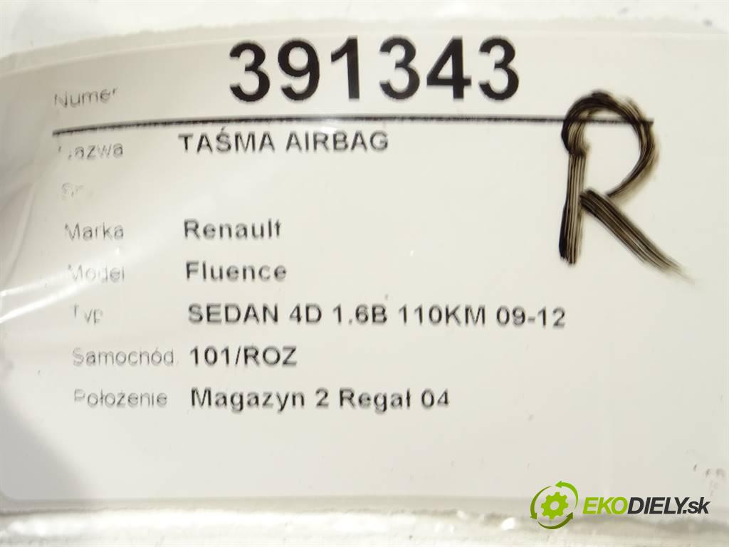 Renault Fluence  2011 81 kW SEDAN 4D 1.6B 110KM 09-12 1600 Krúžok, slimák airbag  (Airbagy)