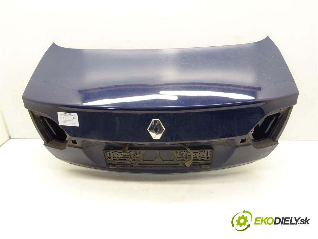 Renault Fluence  2011 81 kW SEDAN 4D 1.6B 110KM 09-12 1600 zadní část kapota  (Zadní kapoty)