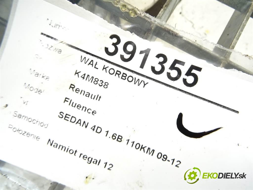 Renault Fluence    SEDAN 4D 1.6B 110KM 09-12  Kardaň, hriadeľ KLIKA: K4M838 (Ostatné)