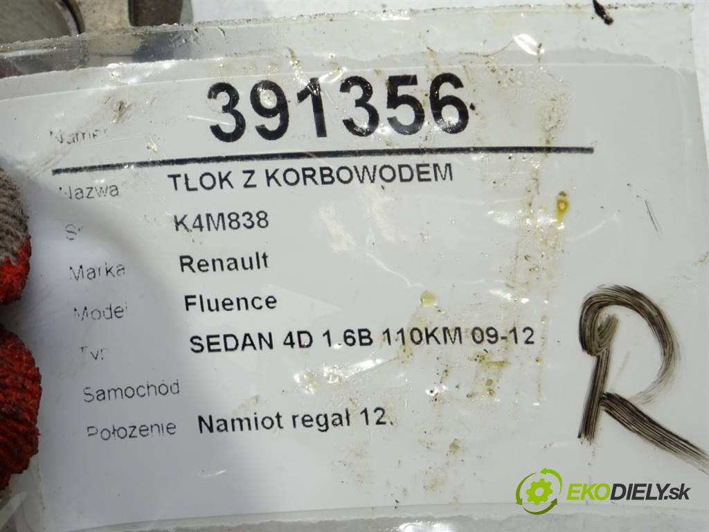 Renault Fluence    SEDAN 4D 1.6B 110KM 09-12  PÍST: ojnice K4M838 (Písty)