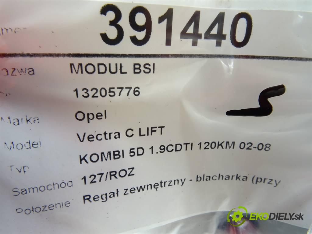 Opel Vectra C LIFT  2007 88 kW KOMBI 5D 1.9CDTI 120KM 02-08 1900 modul BSI 13205776 (Pojistkové skříňky)