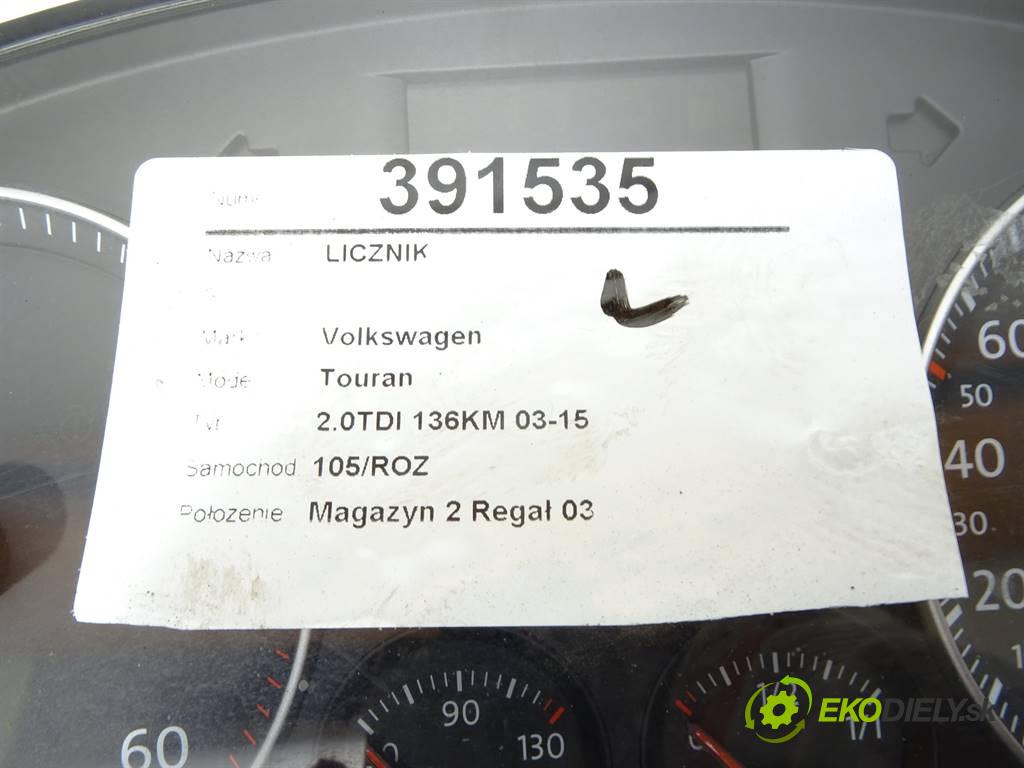 Volkswagen Touran  2003 100 kW 2.0TDI 136KM 03-15 2000 Prístrojovka 1T0920860A (Prístrojové dosky, displeje)