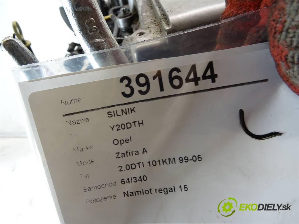 Opel Zafira A  2003 74 kW 2.0DTI 101KM 99-05 2000 Motor Y20DTH (Motory (kompletné))
