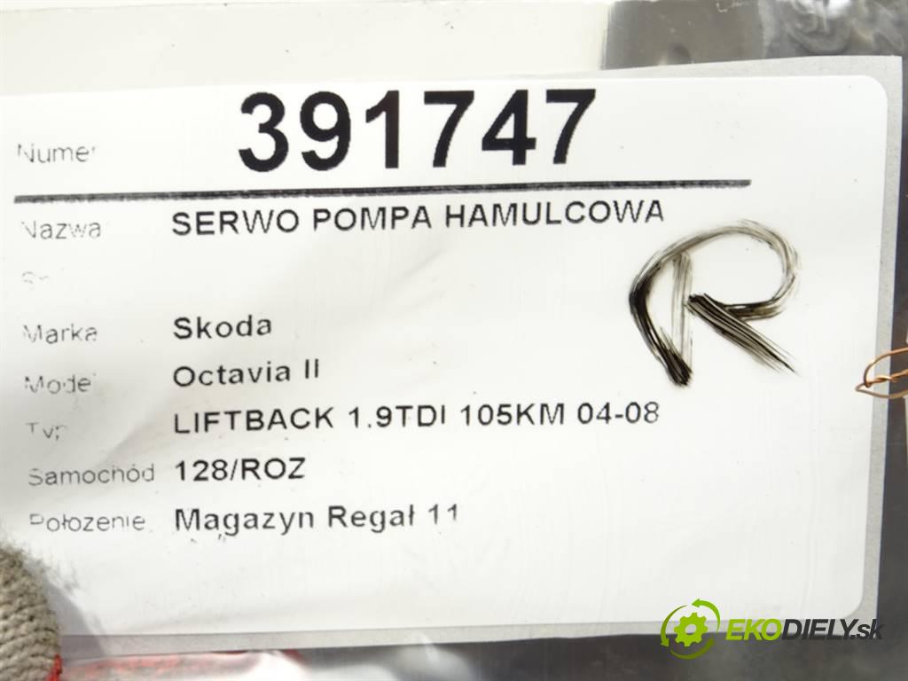 Skoda Octavia II  2006 77 kW LIFTBACK 1.9TDI 105KM 04-08 1900 Posilovač Pumpa brzdová 1K1614105BH (Posilňovače bŕzd)