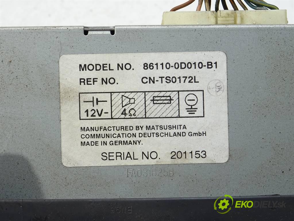 Toyota Yaris  2001 50 kW HATCHBACK 3D 1.0VVTI 68KM 99-03 1000 RADIO 86110-0D010 (Audio zariadenia)