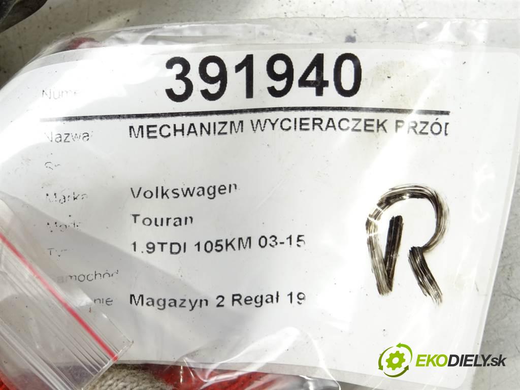 Volkswagen Touran    1.9TDI 105KM 03-15  Mechanizmus stieračov predný ľavy 1T0955023E