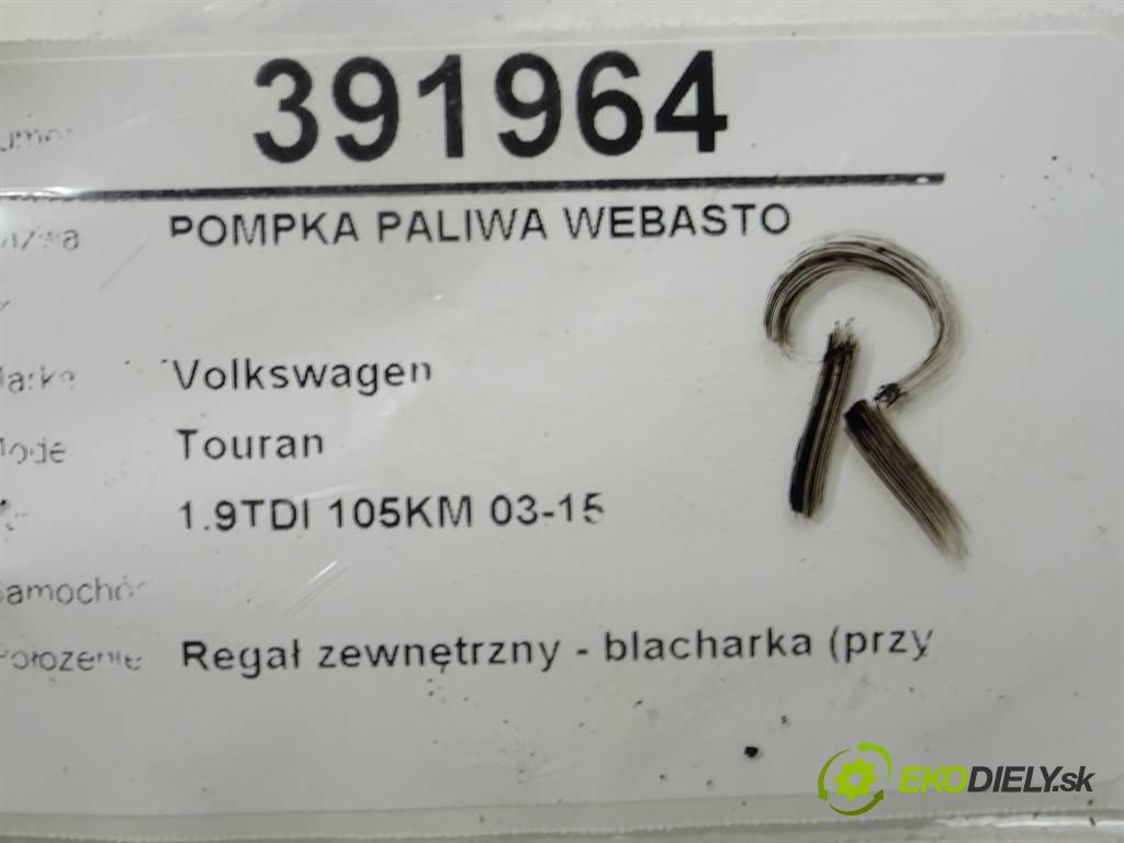 Volkswagen Touran    1.9TDI 105KM 03-15  motorek paliva Webasto 9002853F (Webasto ohřívače)