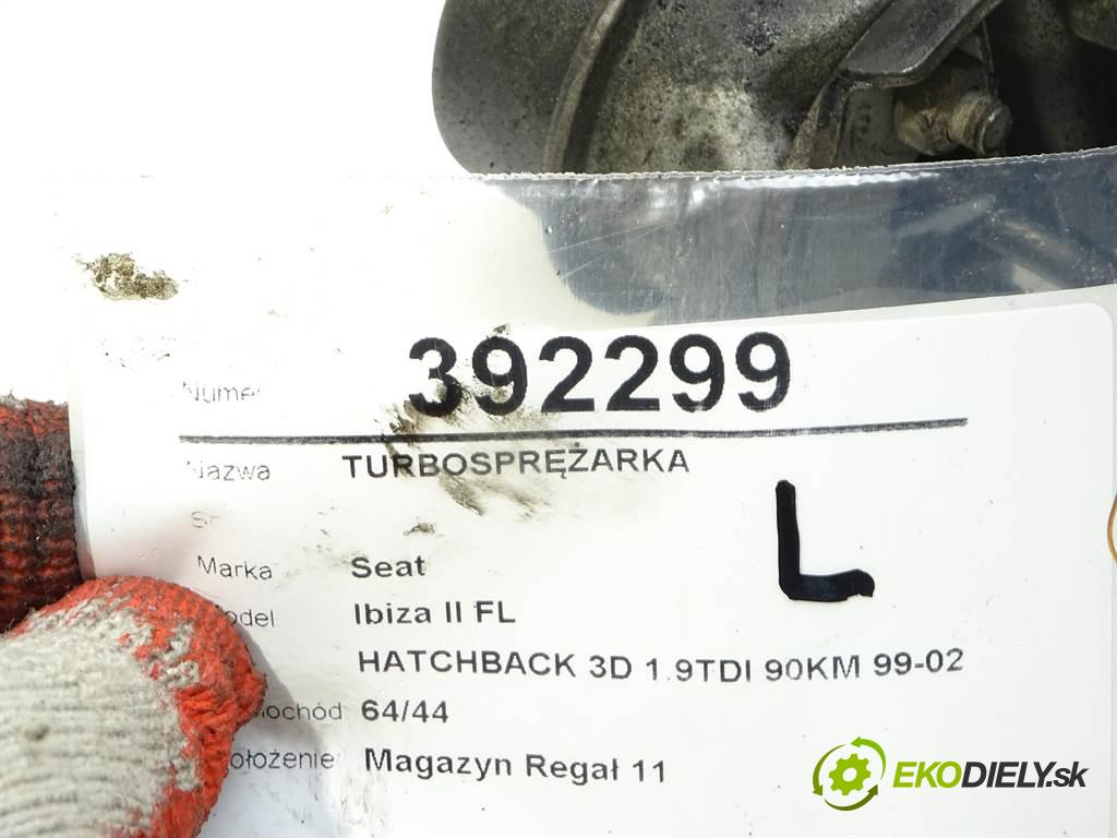 Seat Ibiza II FL  1999 66 kW HATCHBACK 3D 1.9TDI 90KM 99-02 1900 Turbodúchadlo,turbo  (Turbodúchadlá (kompletné))