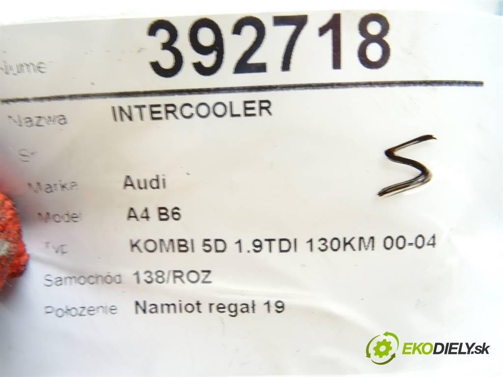 Audi A4 B6  2004 96 kW KOMBI 5D 1.9TDI 130KM 00-04 1900 intercooler 8E0145805S (Intercoolery (chladiče nasávaného vzduchu))