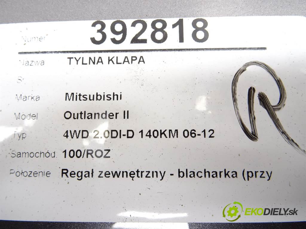 Mitsubishi Outlander II  2009 103 kW 4WD 2.0DI-D 140KM 06-12 2000 zadní část kapota  (Zadní kapoty)