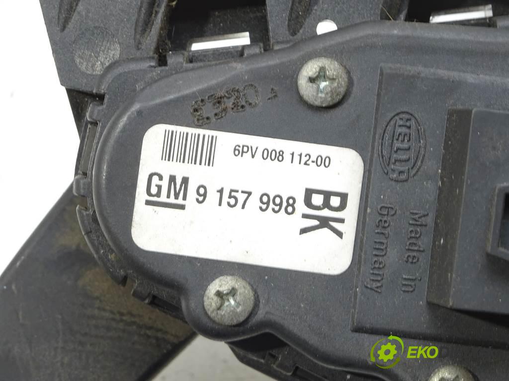 Opel Astra G  2002 92KW BERTONE 1.8B 125KM 00-04 1800 Potenciometer plynového pedálu 9157998BK (Pedále)