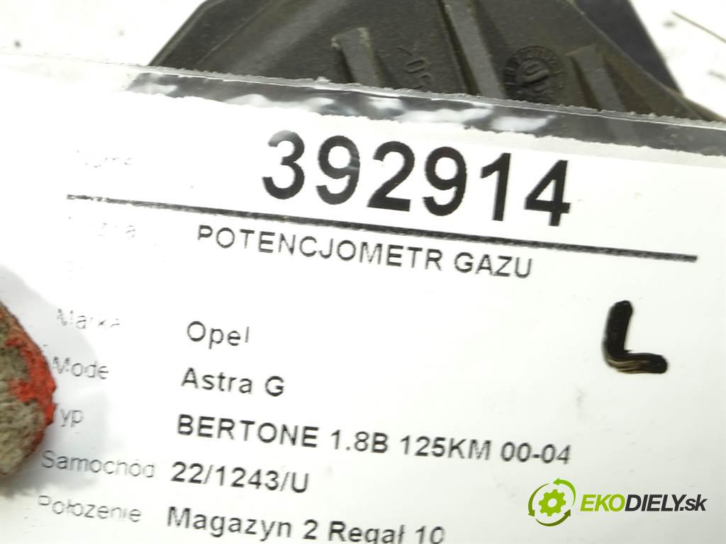 Opel Astra G  2002 92KW BERTONE 1.8B 125KM 00-04 1800 Potenciometer plynového pedálu 9157998BK (Pedále)