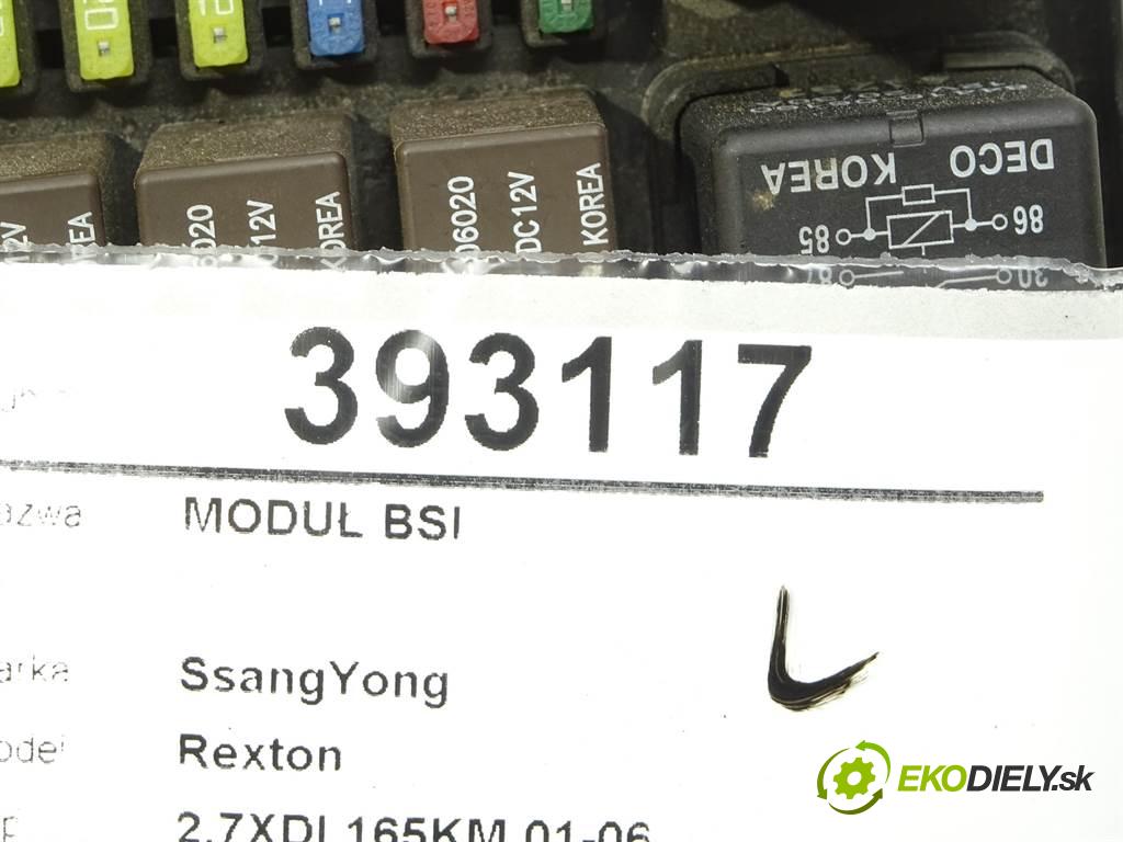 SsangYong Rexton  2004 121 kW 2.7XDI 165KM 01-06 2700 modul BSI Y220-EDP (Pojistkové skříňky)