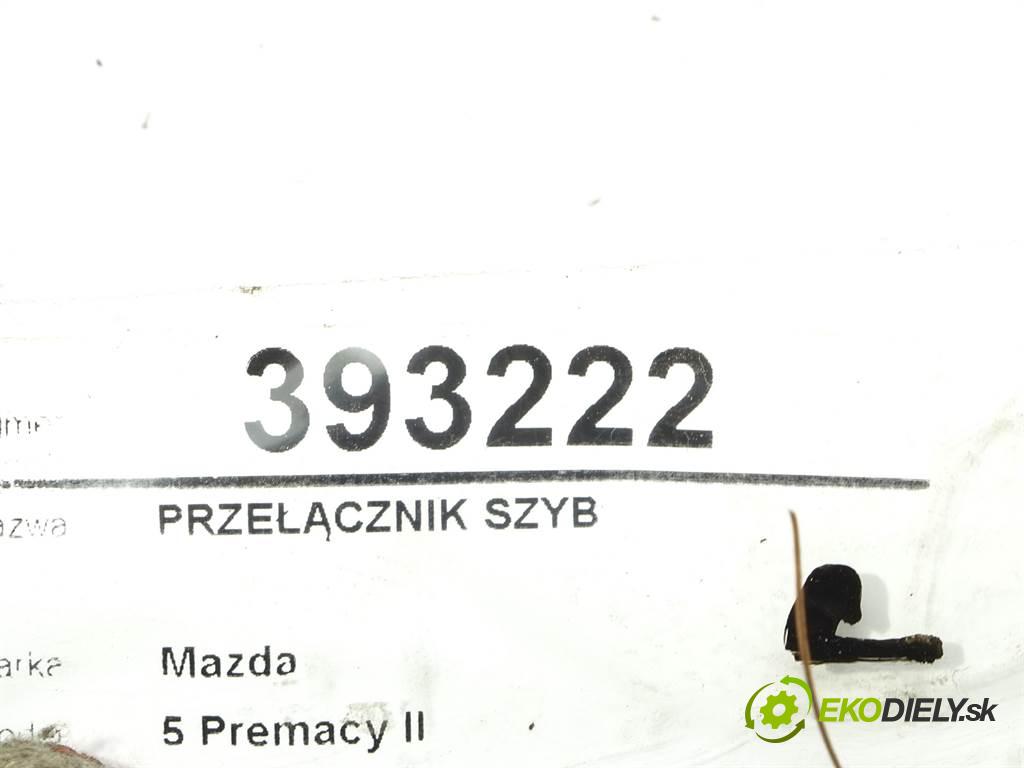 Mazda 5 Premacy II  2006 107 kW 2.0B 146KM 05-08 2000 Prepínač okien CC2966350A (Prepínače, spínače, tlačidlá a ovládače kúrenia)