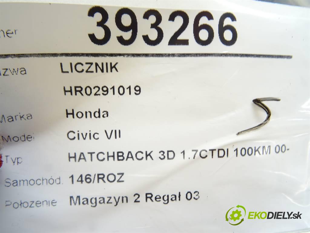 Honda Civic VII  2002 74 kW HATCHBACK 3D 1.7CTDI 100KM 00-06 1700 Prístrojovka HR0291019 (Prístrojové dosky, displeje)
