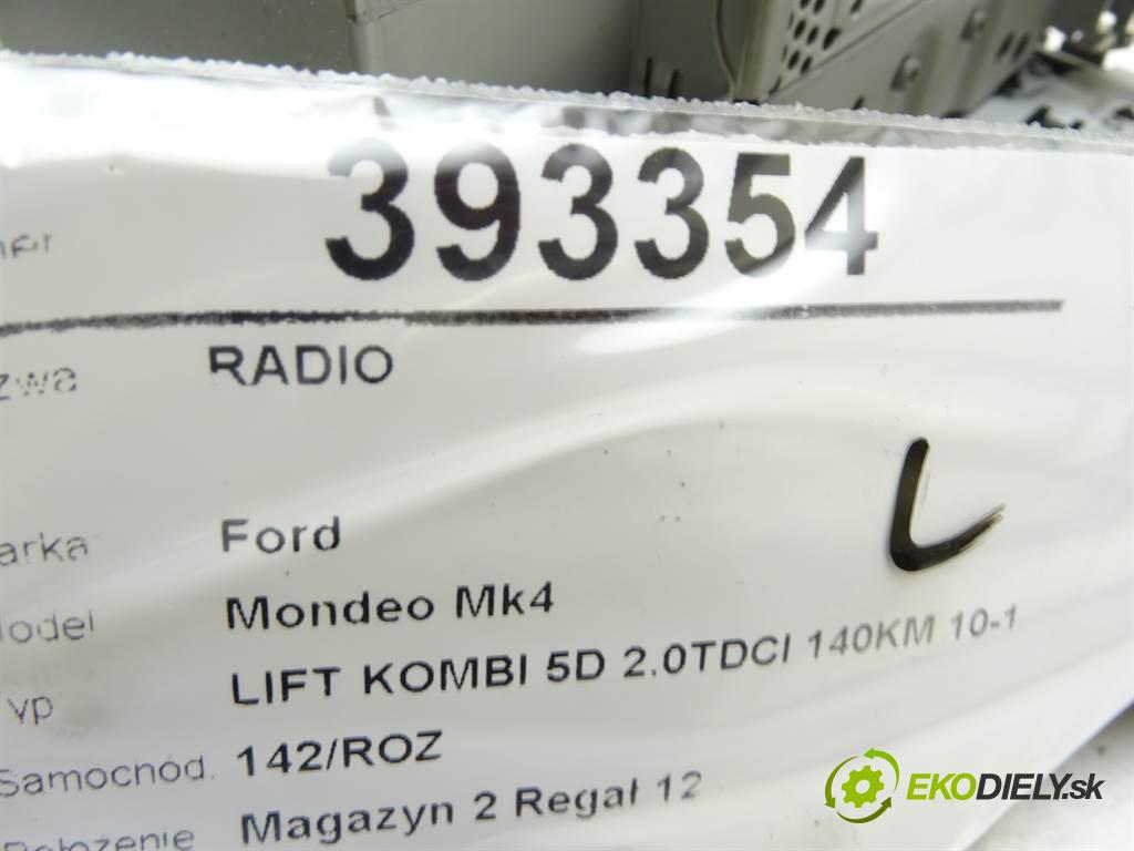 Ford Mondeo Mk4  2011 103 kW LIFT KOMBI 5D 2.0TDCI 140KM 10-14 2000 RADIO mavigace BS7T18K931EC (Audio zařízení)