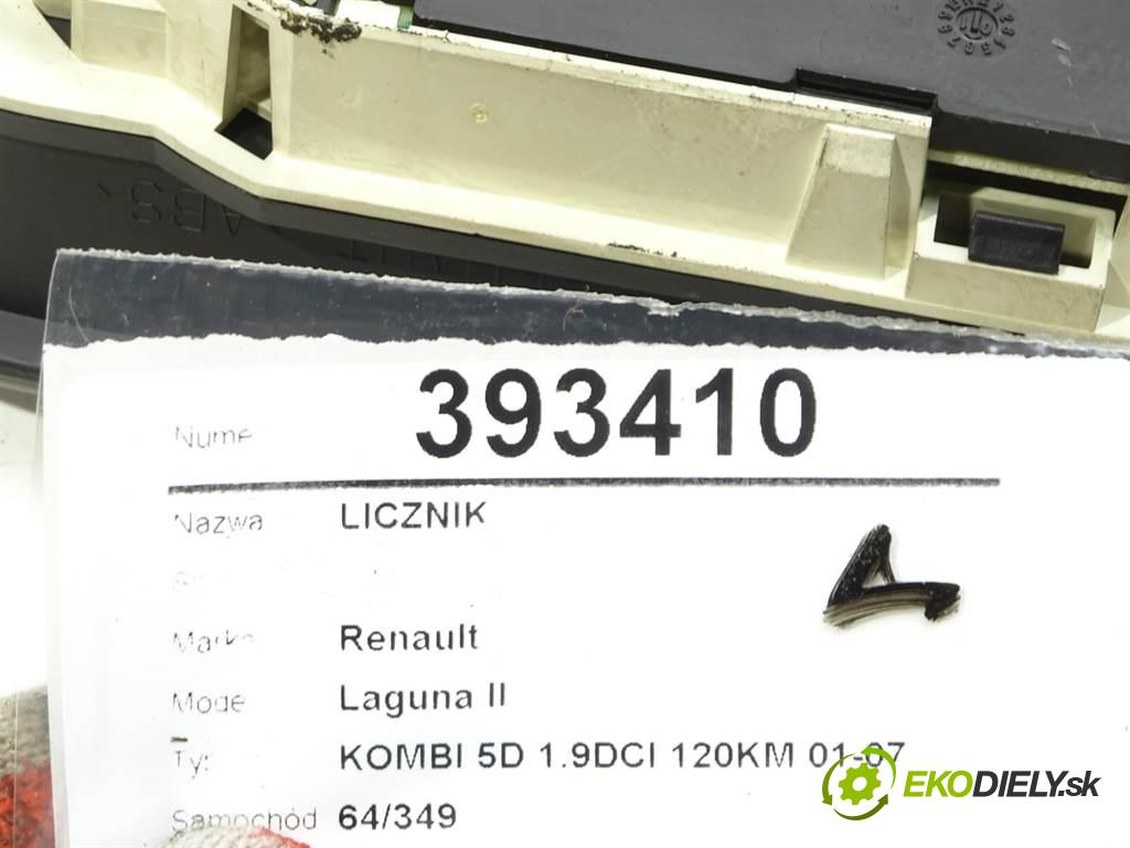 Renault Laguna II  2001 88 kW KOMBI 5D 1.9DCI 120KM 01-07 1900 Prístrojovka 8200170297 (Prístrojové dosky, displeje)
