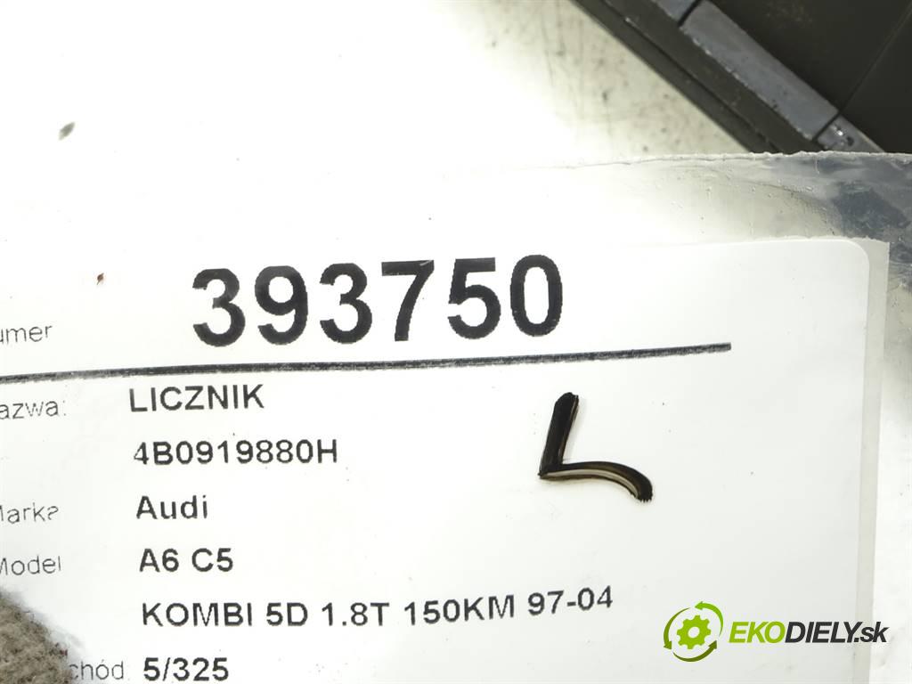 Audi A6 C5  1998 110 kW KOMBI 5D 1.8T 150KM 97-04 1800 Prístrojovka 4B0919880H (Prístrojové dosky, displeje)