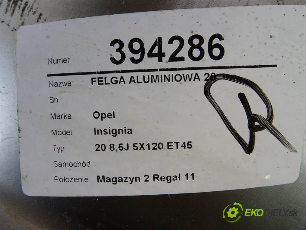 Opel Insignia    20 8,5J 5X120 ET45  disk 20  (Hliníkové)