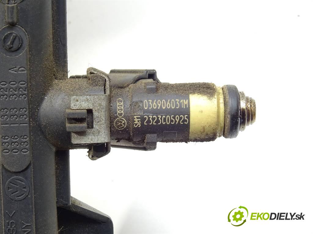 Volkswagen Polo IV 9N  2002 55kW HATCHBACK 5D 1.4B 75KM 01-09 1390 Lišta vstrekovacia Vstrekovacie ventily 036133319AE (Vstrekovacie lišty)