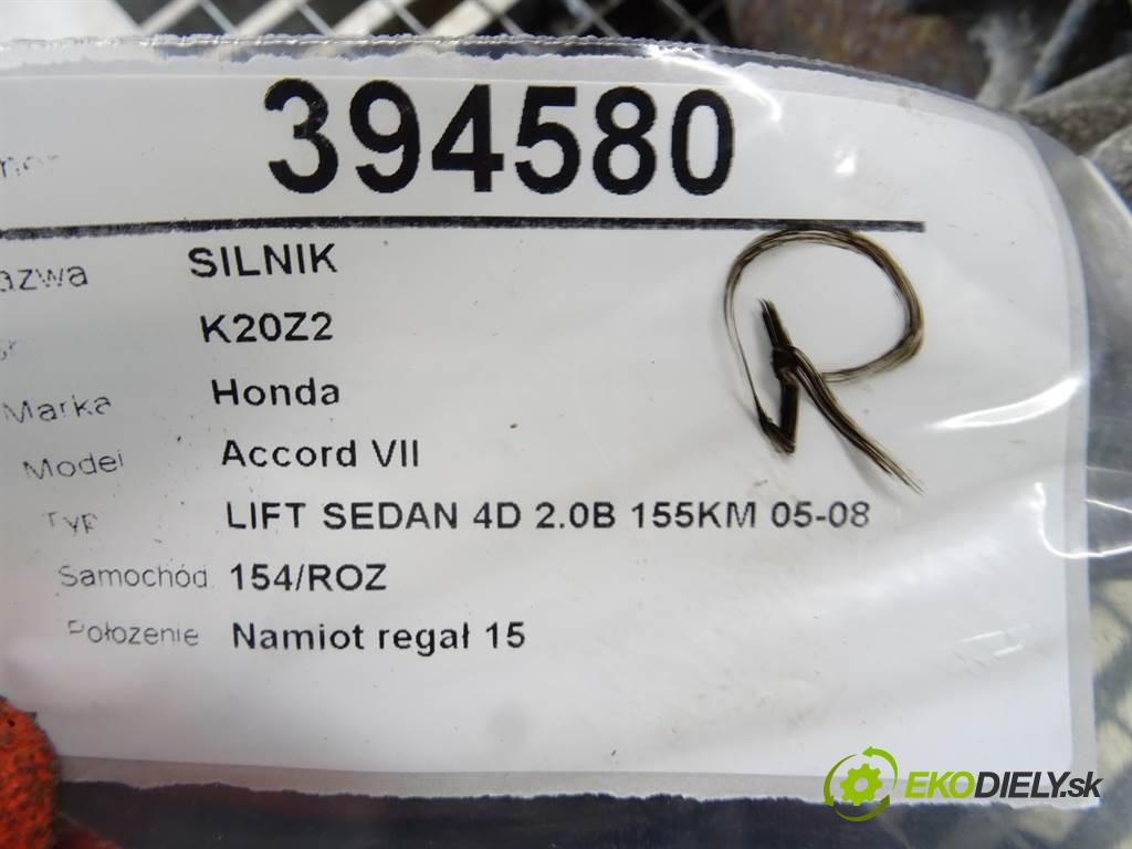 Honda Accord VII  2006 114 kW LIFT SEDAN 4D 2.0B 155KM 05-08 2000 Motor K20Z2 (Motory (kompletné))
