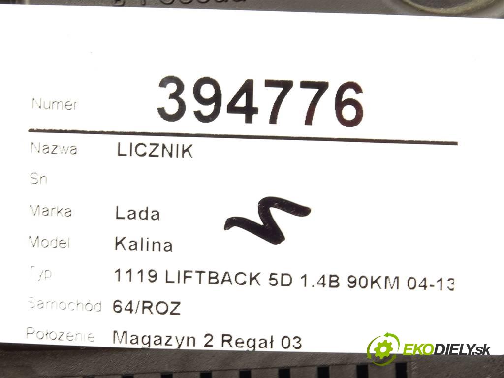 Lada Kalina  2010 90KM 1119 LIFTBACK 5D 1.4B 90KM 04-13 1400 Prístrojovka A2C52062296 (Prístrojové dosky, displeje)