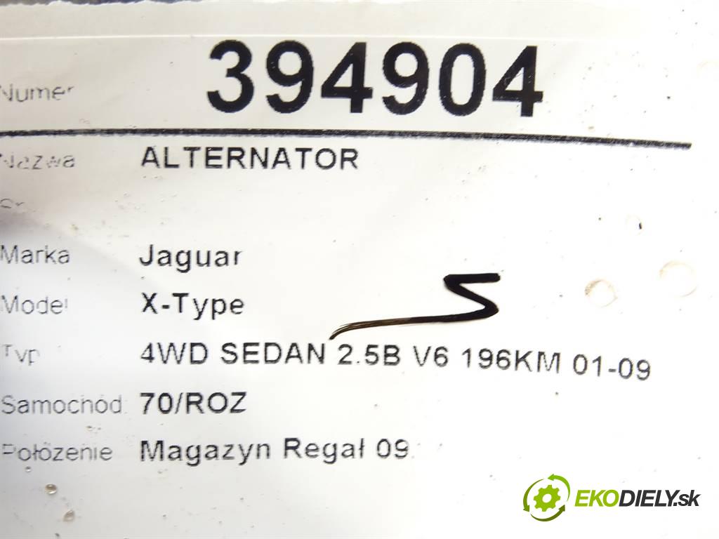 Jaguar X-Type  2003 143,5 4WD SEDAN 2.5B V6 196KM 01-09 2500 Alternátor 1X43-10300-BD (Alternátory)