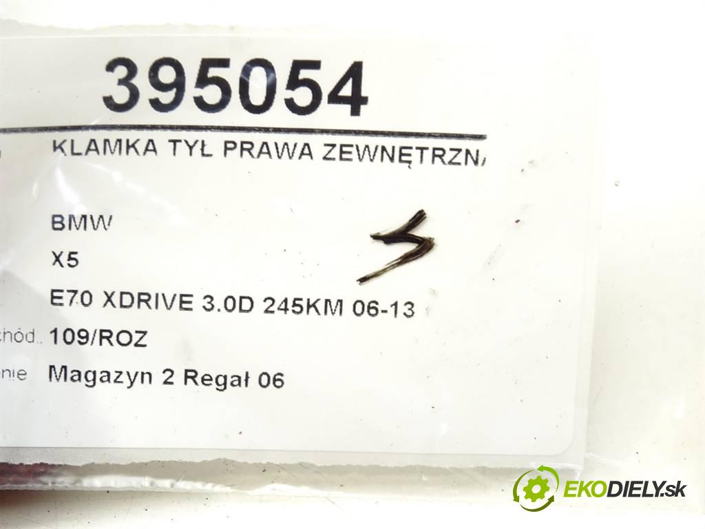 BMW X5  2011 245KM E70 XDRIVE 3.0D 245KM 06-13 3000 Kľučka zad pravá vonkajšia  (Ostatné)