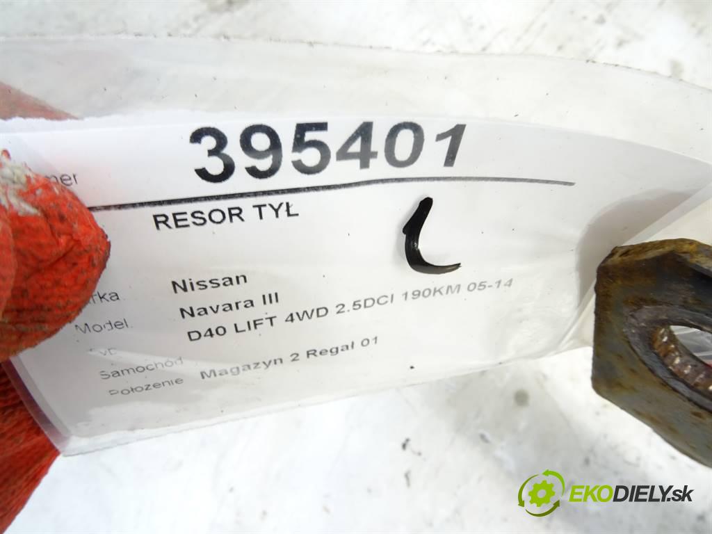Nissan Navara III    D40 LIFT 4WD 2.5DCI 190KM 05-14  Listové pero zad