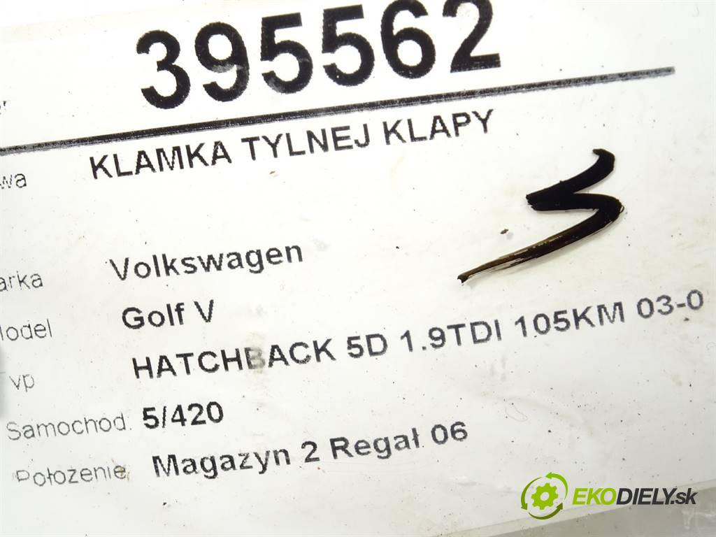 Volkswagen Golf V  2006 77kW HATCHBACK 5D 1.9TDI 105KM 03-08 1896 Kľučka zad dverí 1K0827469F
