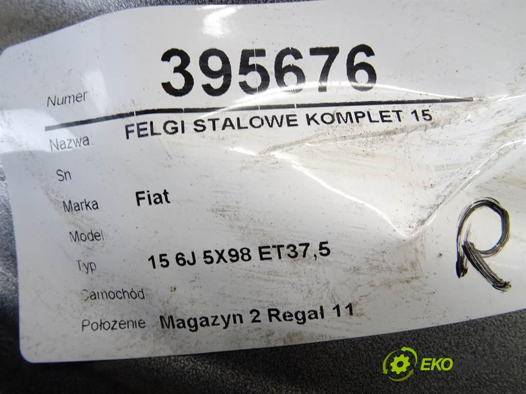 Fiat     15 6J 5X98 ET37,5  disky plechové 15  (Plechové)