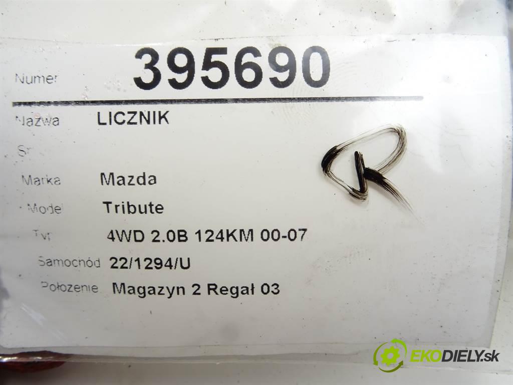 Mazda Tribute  2001  4WD 2.0B 124KM 00-07 2000 Prístrojovka  (Prístrojové dosky, displeje)