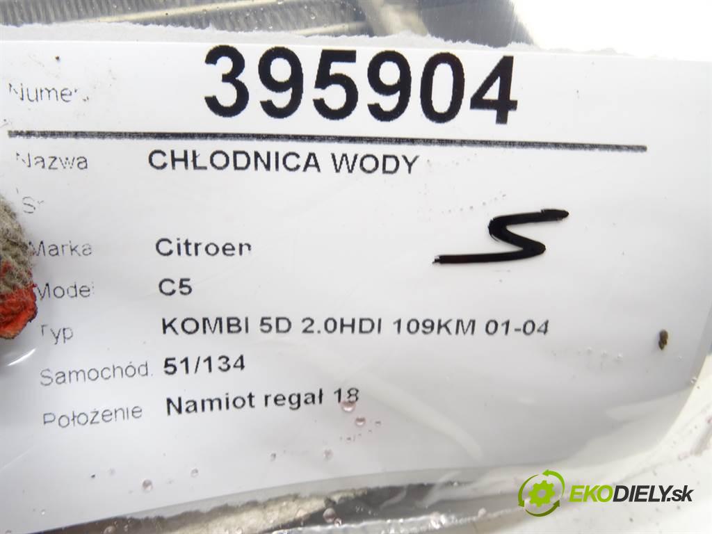 Citroen C5  2003 80kW KOMBI 5D 2.0HDI 109KM 01-04 1997 Chladič vody  (Chladiče vody)