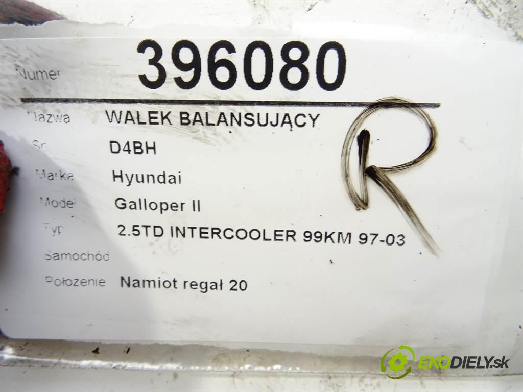 Hyundai Galloper II    2.5TD INTERCOOLER 99KM 97-03  vačka (vačkový hriadeľ) VYVÁŽENIE: D4BH