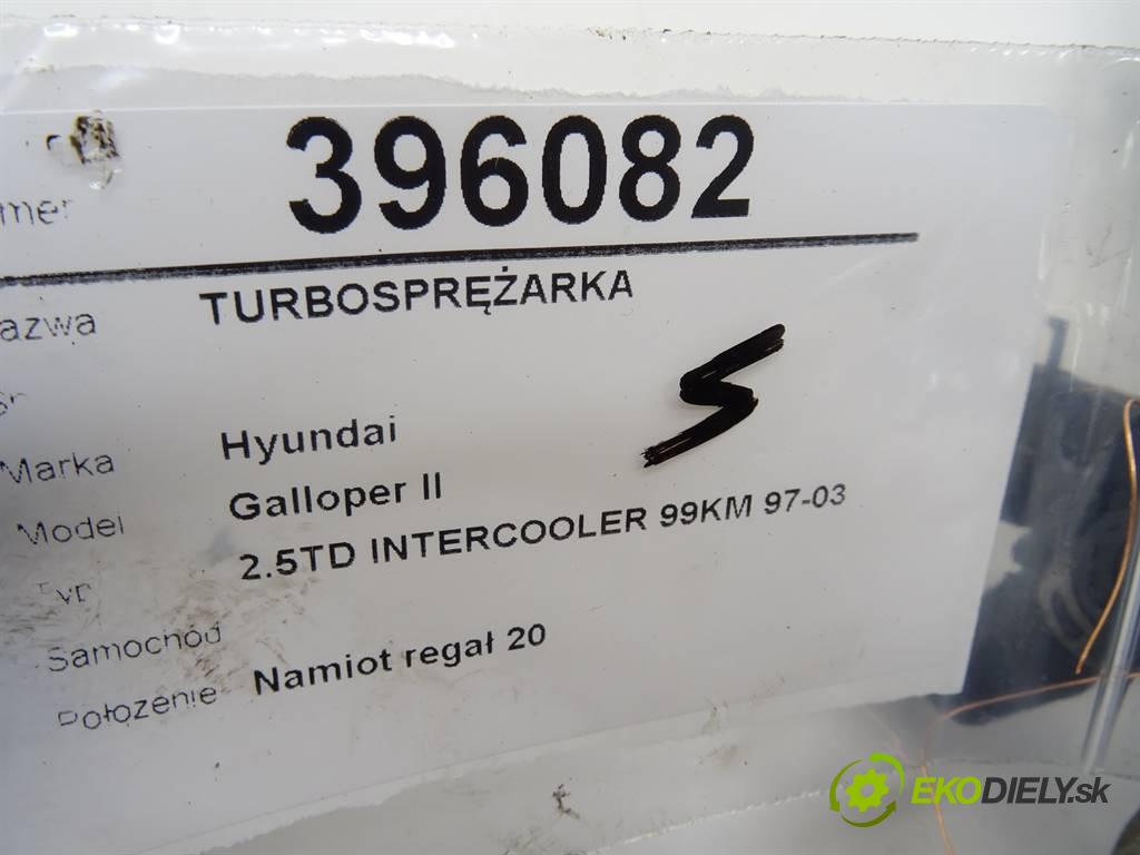 Hyundai Galloper II    2.5TD INTERCOOLER 99KM 97-03  Turbodúchadlo,turbo 28200-42540 (Turbodúchadlá (kompletné))