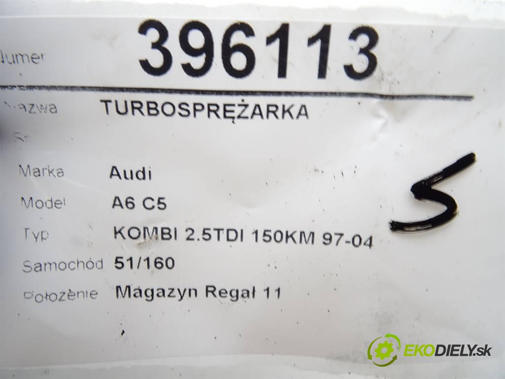 Audi A6 C5  1999 110 kW KOMBI 2.5TDI 150KM 97-04 2500 Turbodúchadlo,turbo 059145701C (Turbodúchadlá (kompletné))