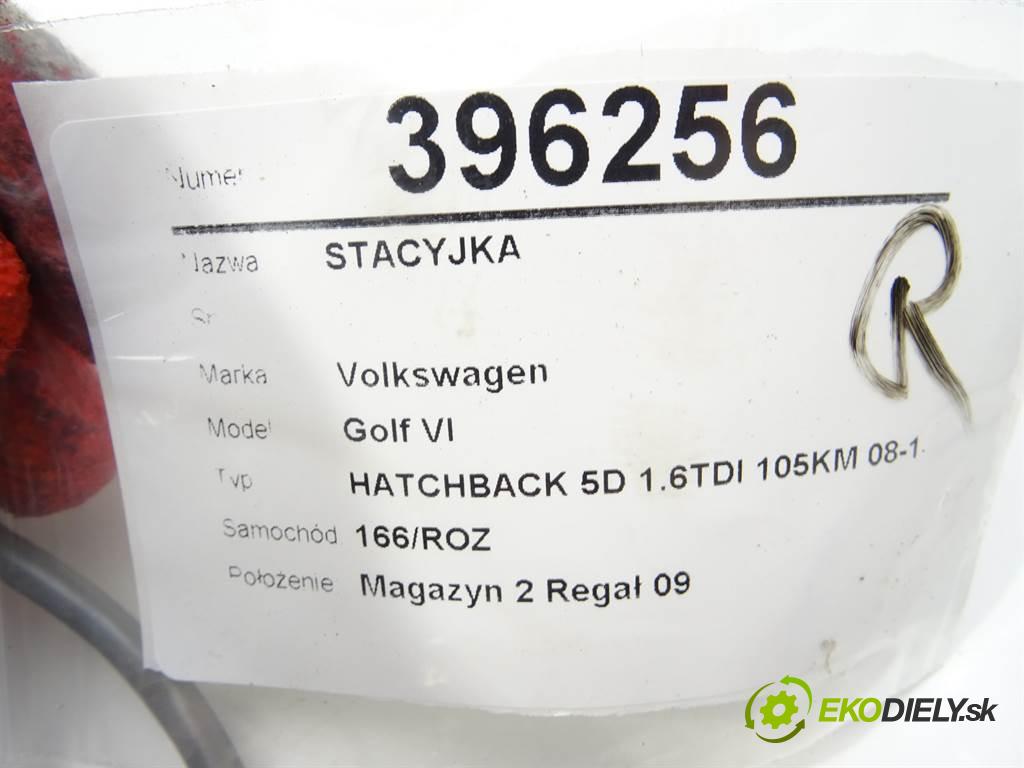 Volkswagen Golf VI  2012 77 kW HATCHBACK 5D 1.6TDI 105KM 08-13 1600 spinačka 1K0905851B (Spínacie skrinky a kľúče)
