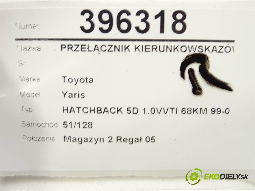 Toyota Yaris  1999 50 kW HATCHBACK 5D 1.0VVTI 68KM 99-03 1000 Prepínač smeroviek 1736481 (Prepínače, spínače, tlačidlá a ovládače kúrenia)