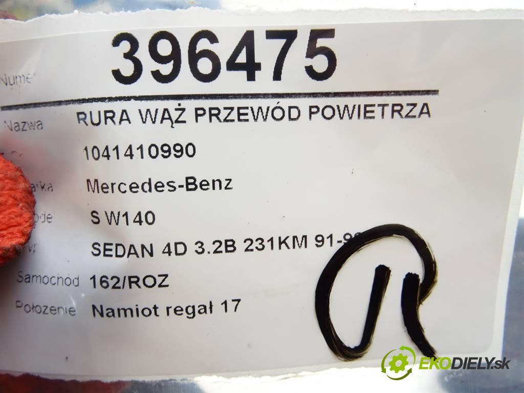Mercedes-Benz S W140  1996 170 kW SEDAN 4D 3.2B 231KM 91-98 3200 Rúra hadica Rúrka vzduchu 1041410990 (Hadice chladenia vzduchu)