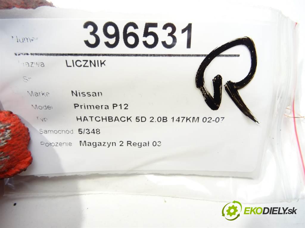 Nissan Primera P12  2003 103 kW HATCHBACK 5D 2.0B 147KM 02-07 2000 Prístrojovka AU877 (Prístrojové dosky, displeje)
