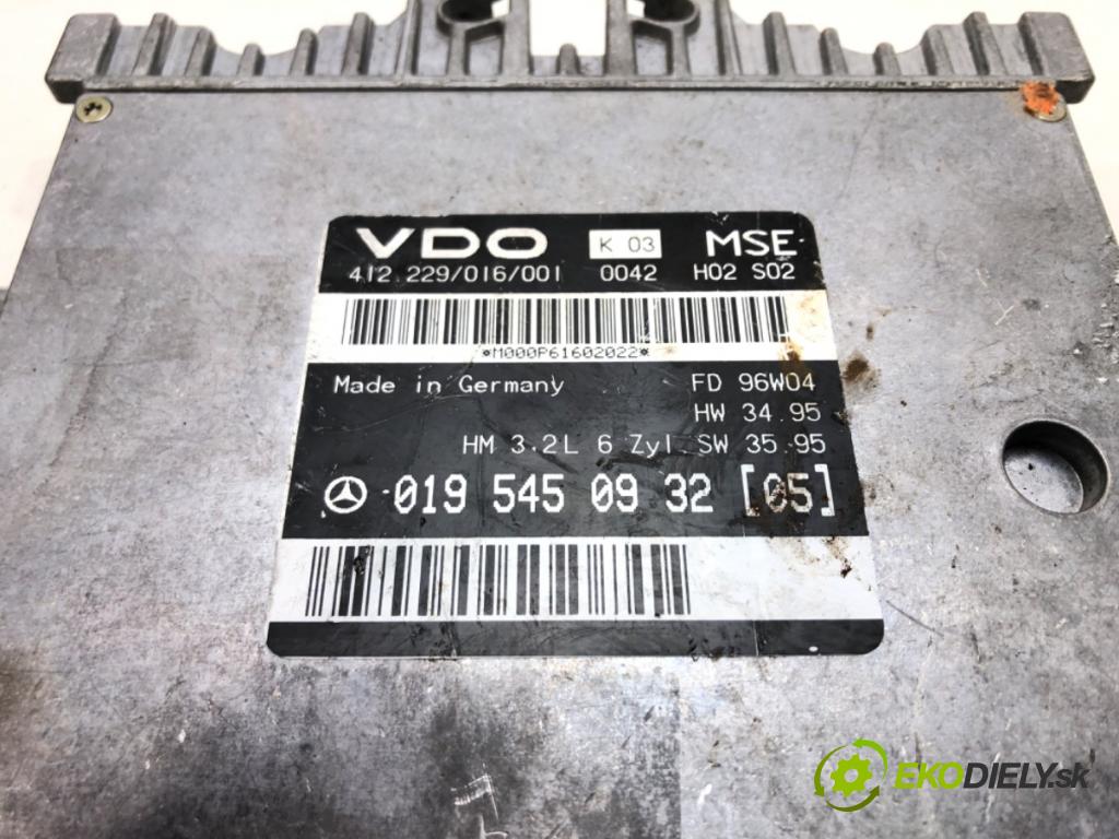 MERCEDES-BENZ KLASA S (W140) 1991 - 1998 300 SE, SEL/S320 (140.032, 140.033) 170 kW [231 KM riadiaca jednotka Motor 0195450932 (Riadiace jednotky)
