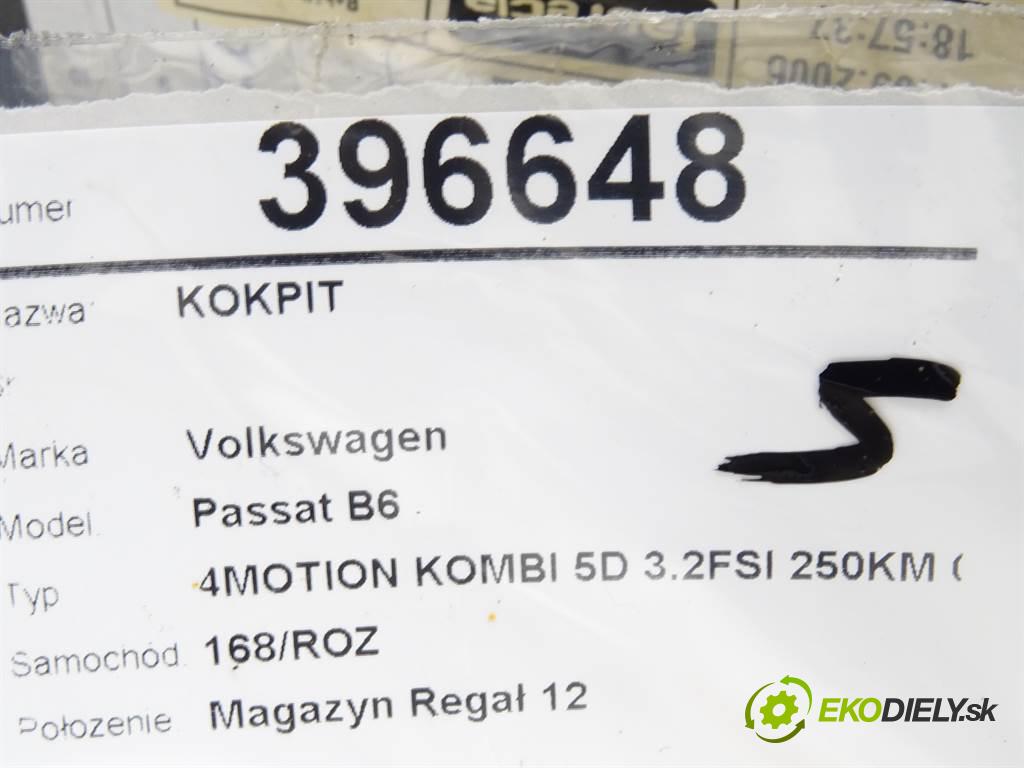 Volkswagen Passat B6  2006 250KM 4MOTION KOMBI 5D 3.2FSI 250KM 05-10 3200 Palubná doska  (Palubné dosky)