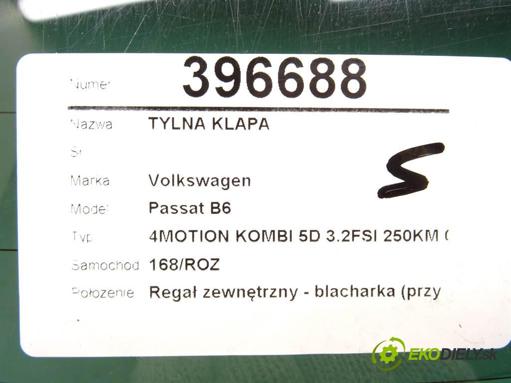 Volkswagen Passat B6  2006 250KM 4MOTION KOMBI 5D 3.2FSI 250KM 05-10 3200 zadní část kapota  (Zadní kapoty)