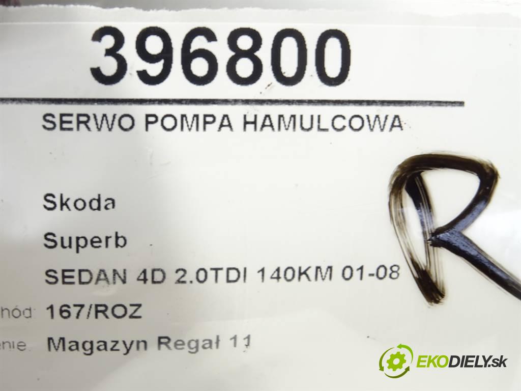 Skoda Superb  2007 103 kW SEDAN 4D 2.0TDI 140KM 01-08 2000 posilovač pumpa brzdová 3U0614105 (Posilovače brzd)